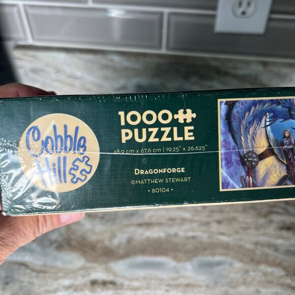 Cobble Hill 1000 Piece Jigsaw Puzzle "Dragonforge" Dragons Medieval Mystical - Picture 5 of 8